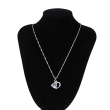 Load image into Gallery viewer, Chic Twisted Silver Necklace With Crystal Heart