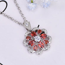 Load image into Gallery viewer, Abundance Sparkle Ruby Pendant Necklace