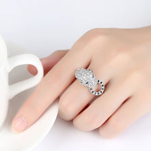 Load image into Gallery viewer, Bold Silver Cheetah Chunk Ring