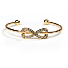 Load image into Gallery viewer, Infinity Gold Cuff Bracelet