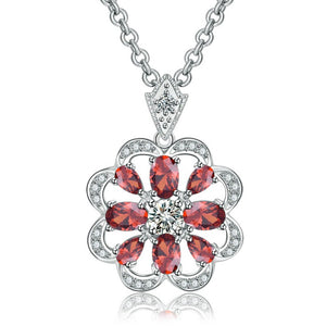 Abundance Sparkle Ruby Pendant Necklace