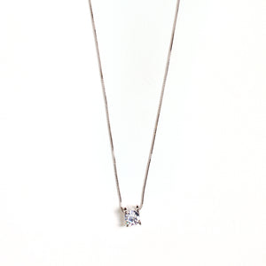Chic Silver Sparkle Necklace