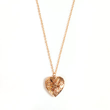 Load image into Gallery viewer, Bohemian Heart shaped Pocket Necklace Gold