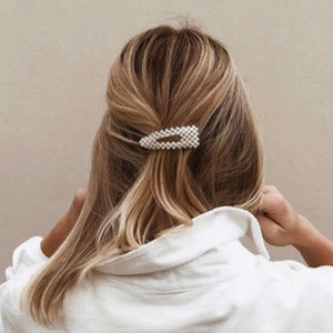 Chic Pearly Hair Clip Gold