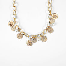 Load image into Gallery viewer, Abundance Golden Coin &amp; Pearl Choker Necklace