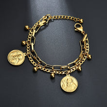 Load image into Gallery viewer, Abundance Golden Coin Bracelet