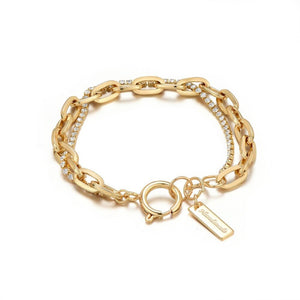 Bohemian Golden Combination Crystal Bracelet
