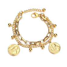 Load image into Gallery viewer, Abundance Golden Coin Bracelet