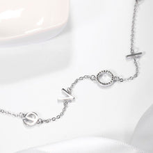 Load image into Gallery viewer, Abundance Silver LOVE Crystal Bracelet