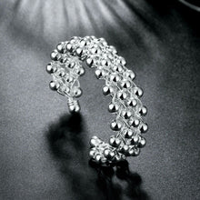 Load image into Gallery viewer, Abundance Silver Cuff Bracelet