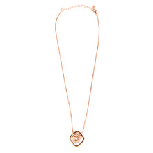 Load image into Gallery viewer, Chic Rose Gold Necklace with Ring Pendants
