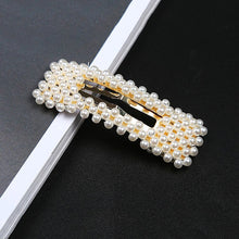 Load image into Gallery viewer, Chic Pearly Hair Clip Rectangle