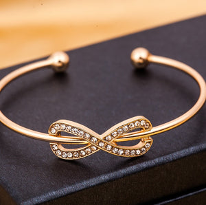 Infinity Gold Cuff Bracelet