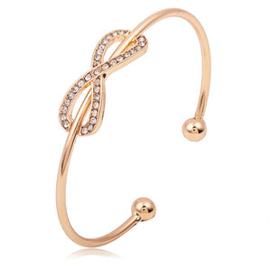 Infinity Gold Cuff Bracelet