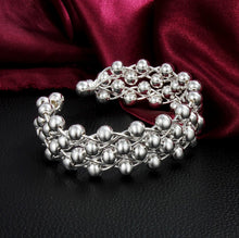 Load image into Gallery viewer, Abundance Silver Cuff Bracelet