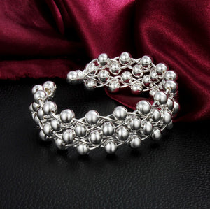 Abundance Silver Cuff Bracelet