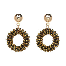 Load image into Gallery viewer, Bohemian Golden Beaded Earrings