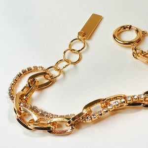 Bohemian Golden Combination Crystal Bracelet