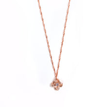 Load image into Gallery viewer, Infinity Rose Gold Sparkle Necklace