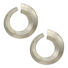 Load image into Gallery viewer, Bold Silver Seventies Earrings