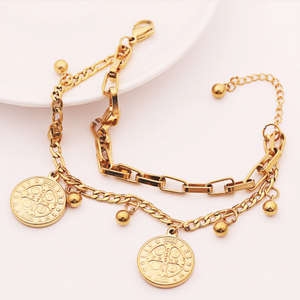 Abundance Golden Coin Bracelet