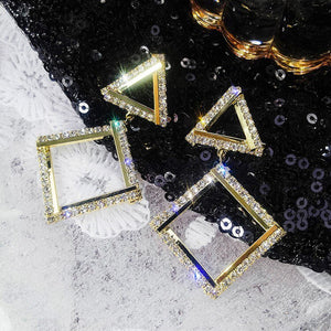 Abundance Sparkle Triangle Earrings